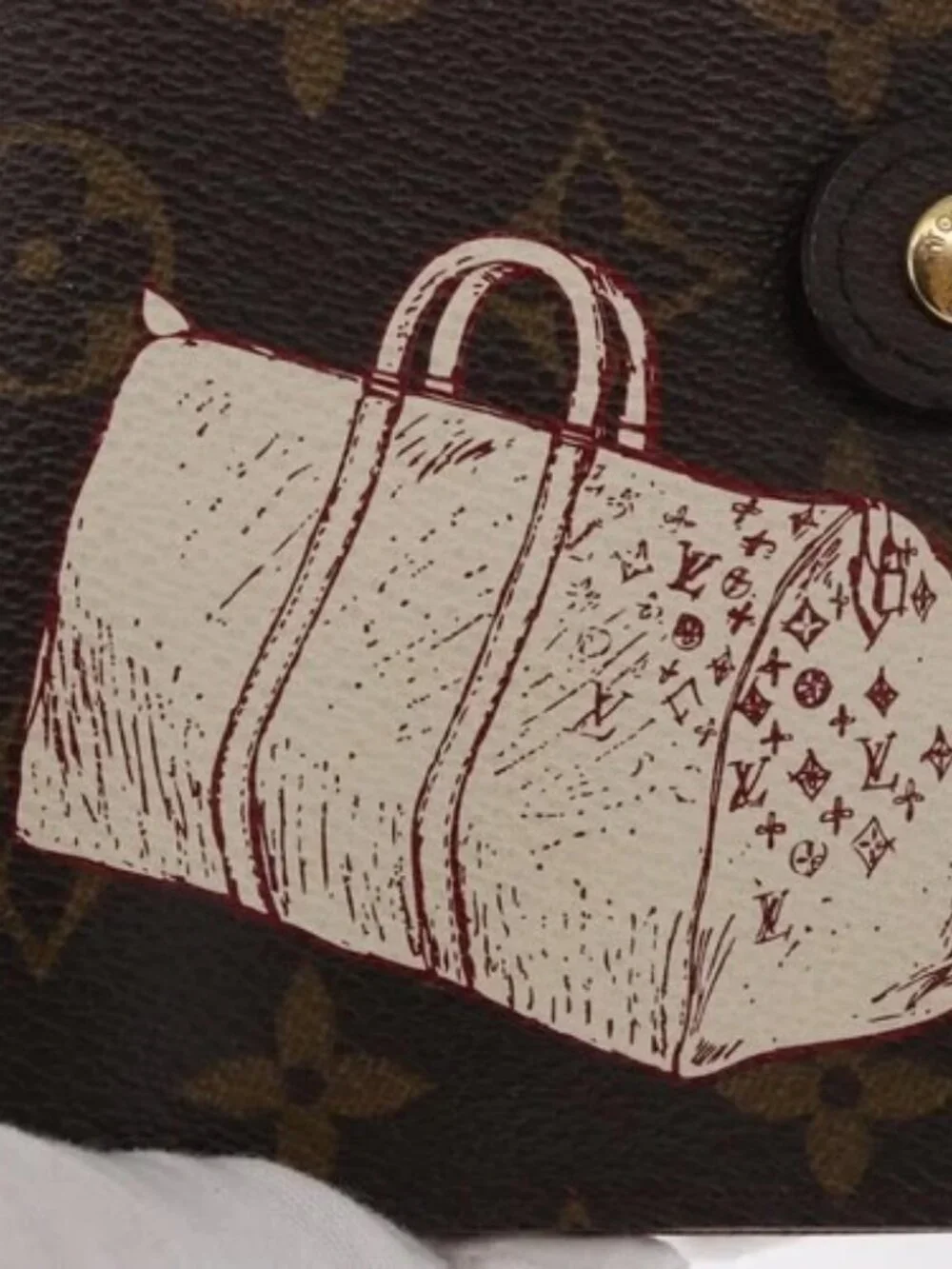 LOUIS VUITTON Monogram Keepall Agenda PM Day Planner Cover R20964 LV Auth 171189 - Picture 13 of 16